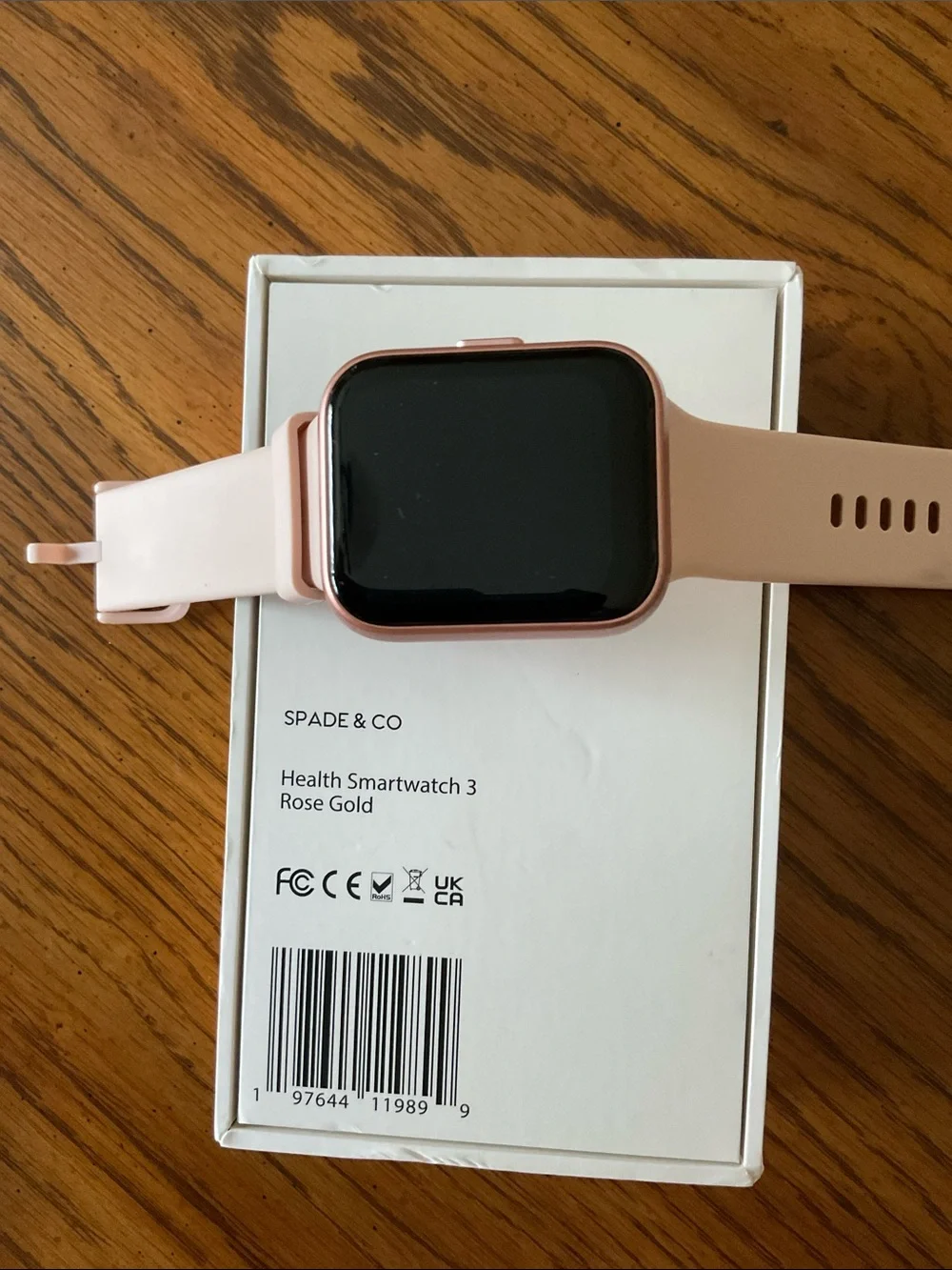 Spade & Co Rose Gold Health Smartwatch